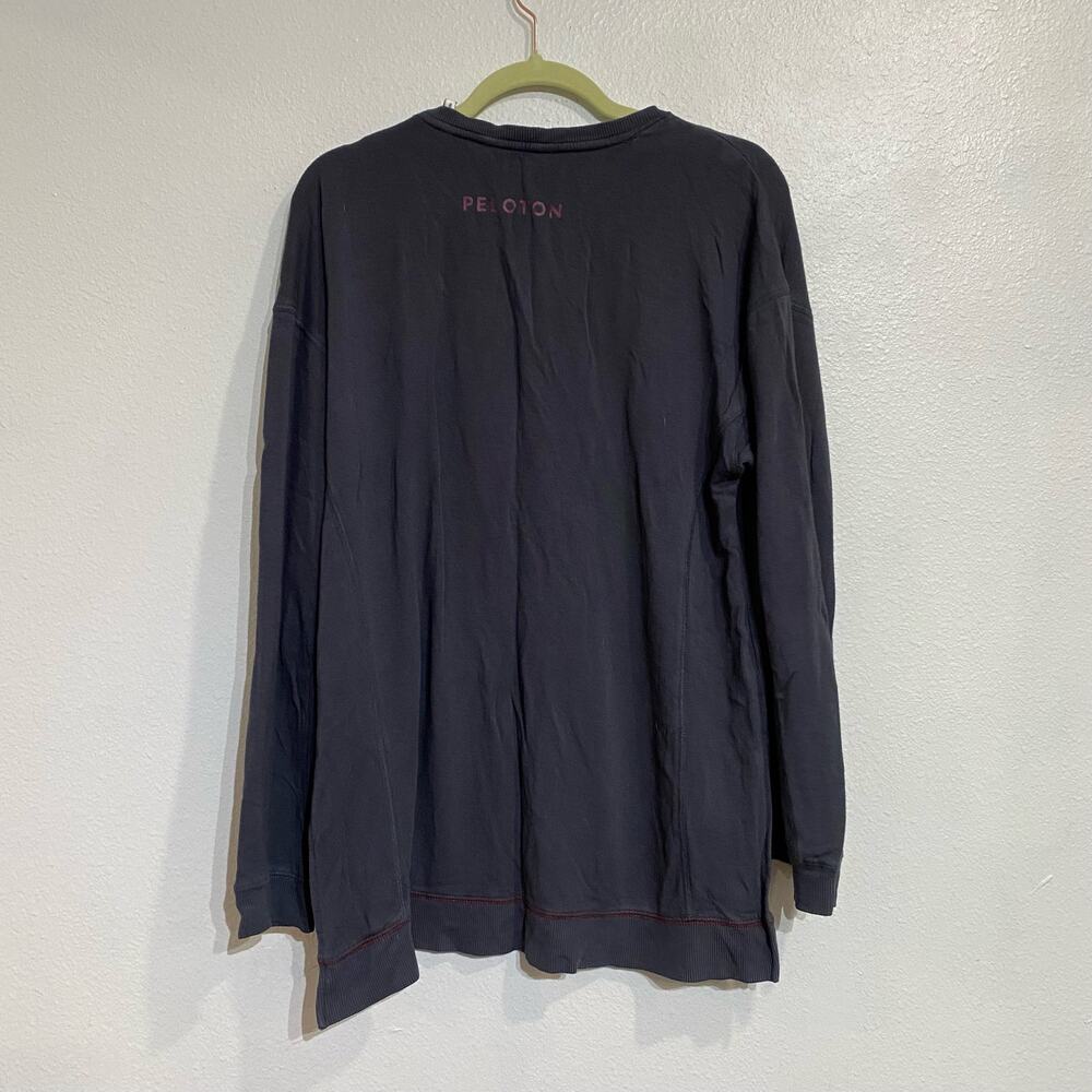 Peleton Gray Weekender Side Slit Pullover Sweater… - image 9